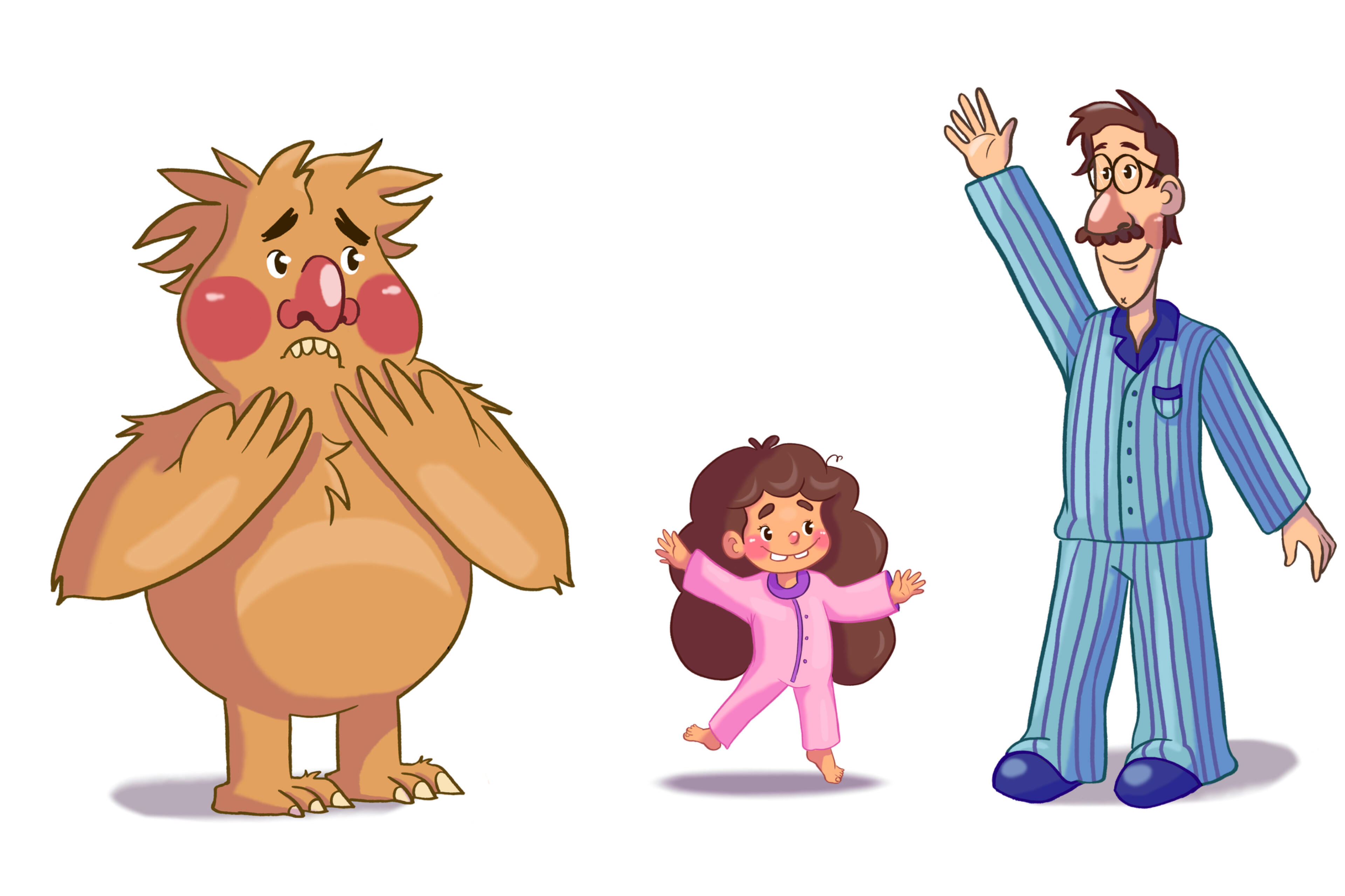 The Cuco who was afraid Character line up