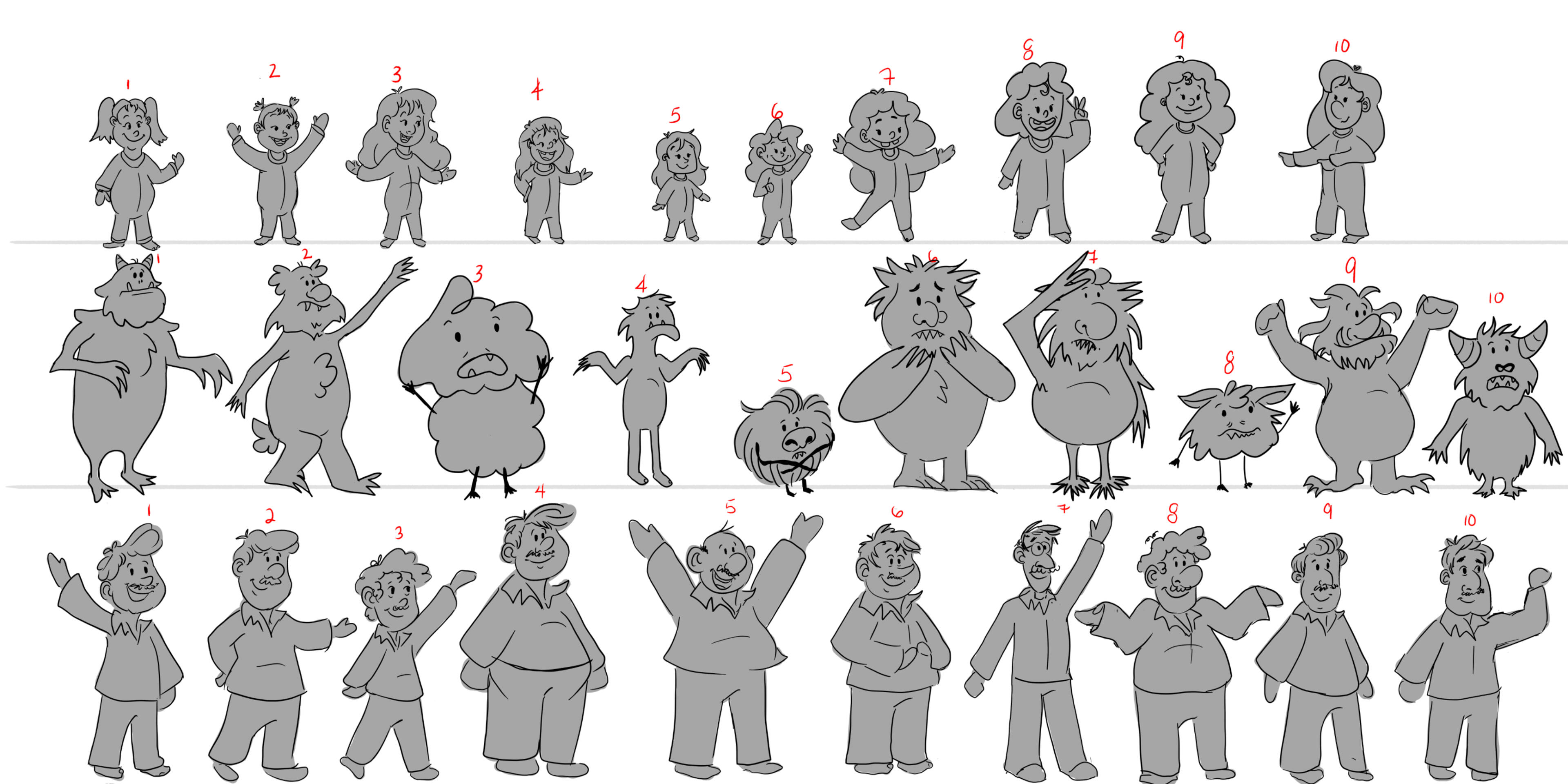 The Cuco who was afraid Character line ups